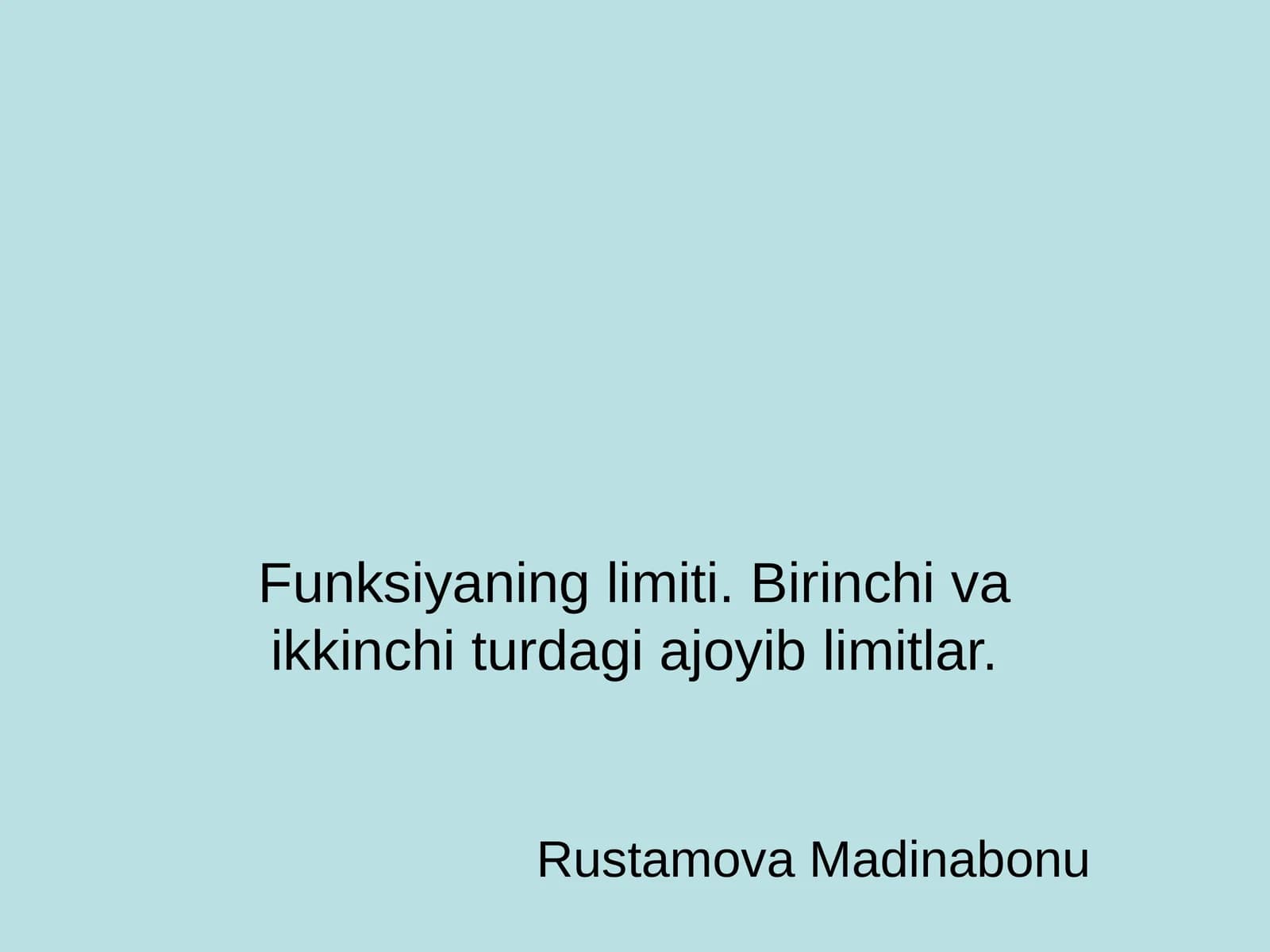 Funksiyaninglimiti