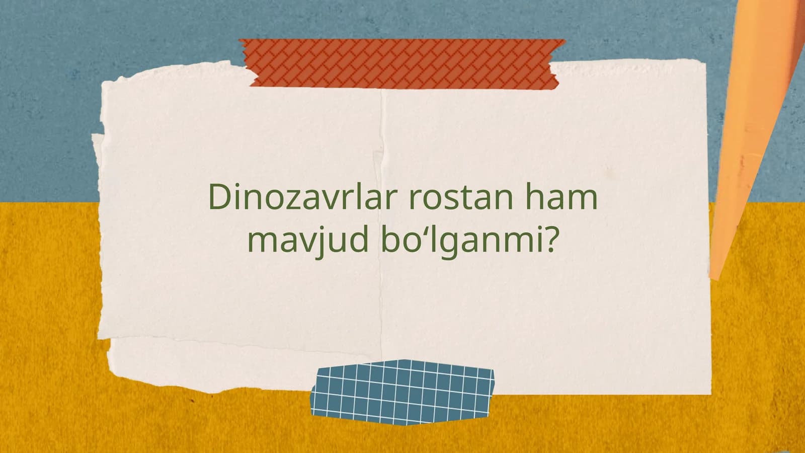 Dinozavrlar mavjud boʼlganmi?