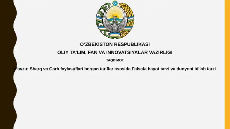 Falsafa: Hayot Tarzi va Bilim Manbai