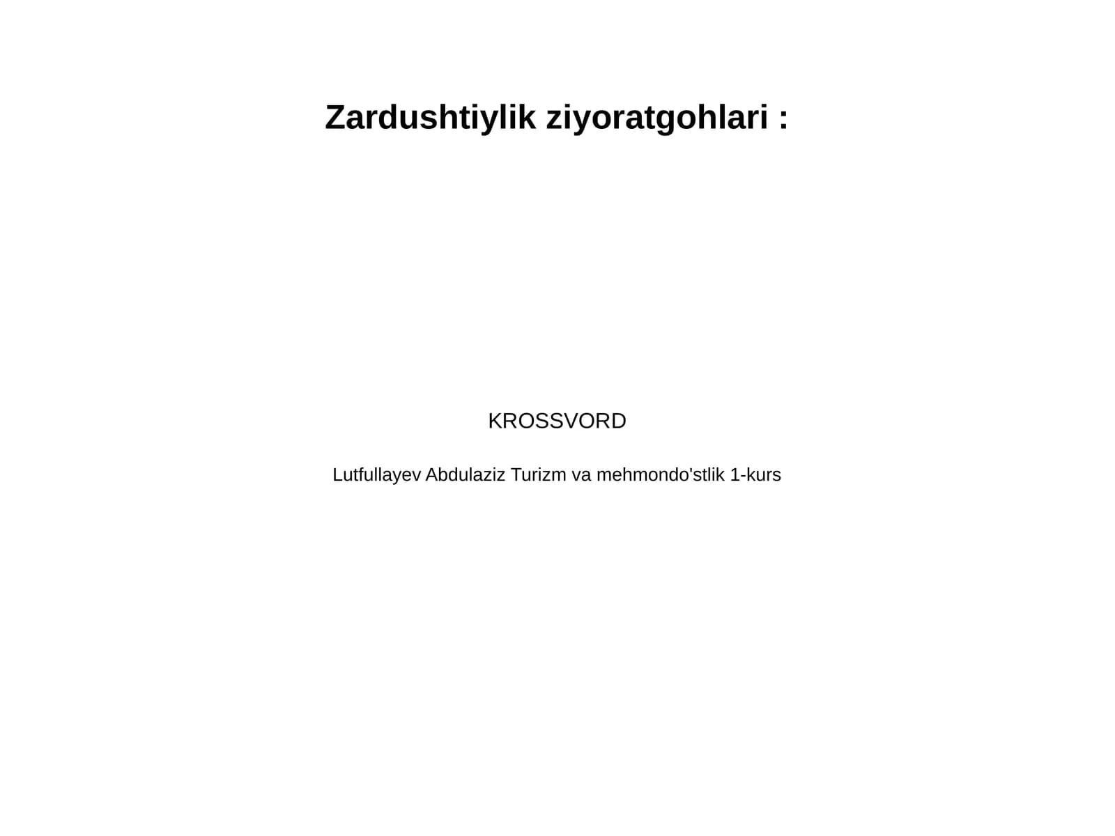 Zardushtiylik ziyoratgohlari