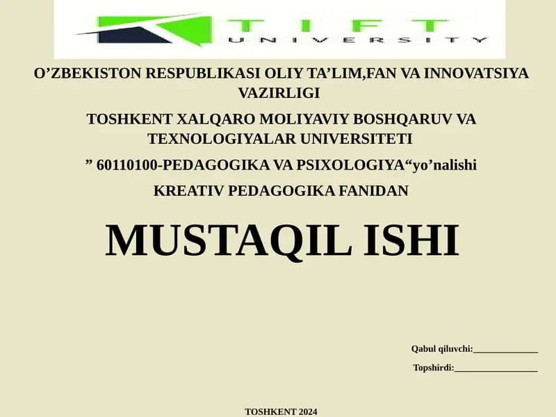 PEDAGOGIKA VAPSIXOLOGIYA