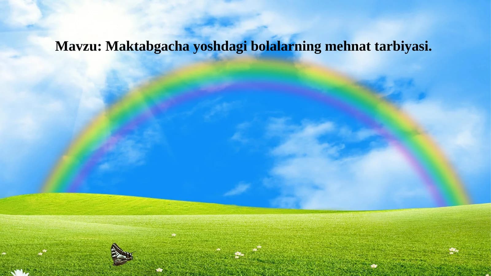 Maktabgachayoshdagi bolalarning mehnat tarbiyasi