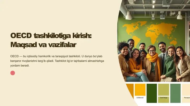 OECD tashkilotiga kirish: Maqsad va vazifalar