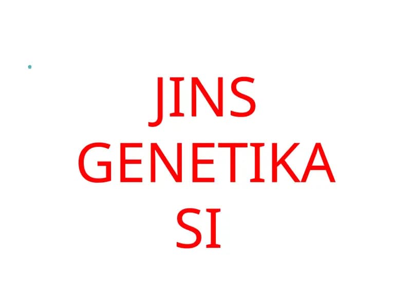 Jins genetikasi