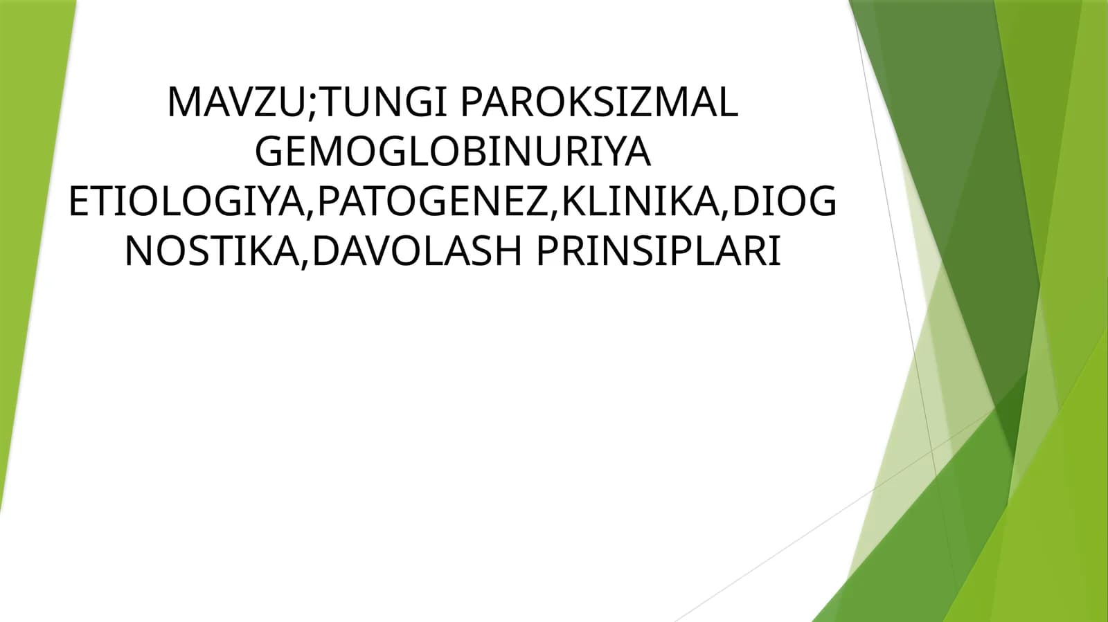 TUNGI PAROKSIZMAL GEMOGLOBINURIYA