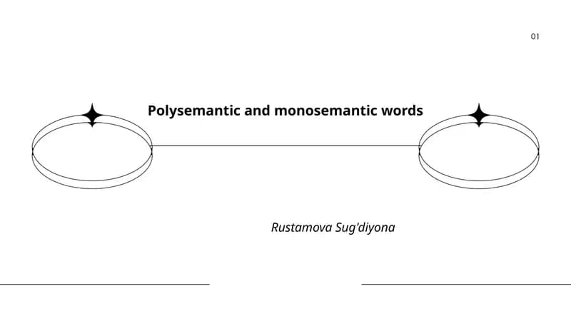 Polysemantic and monosemantic words