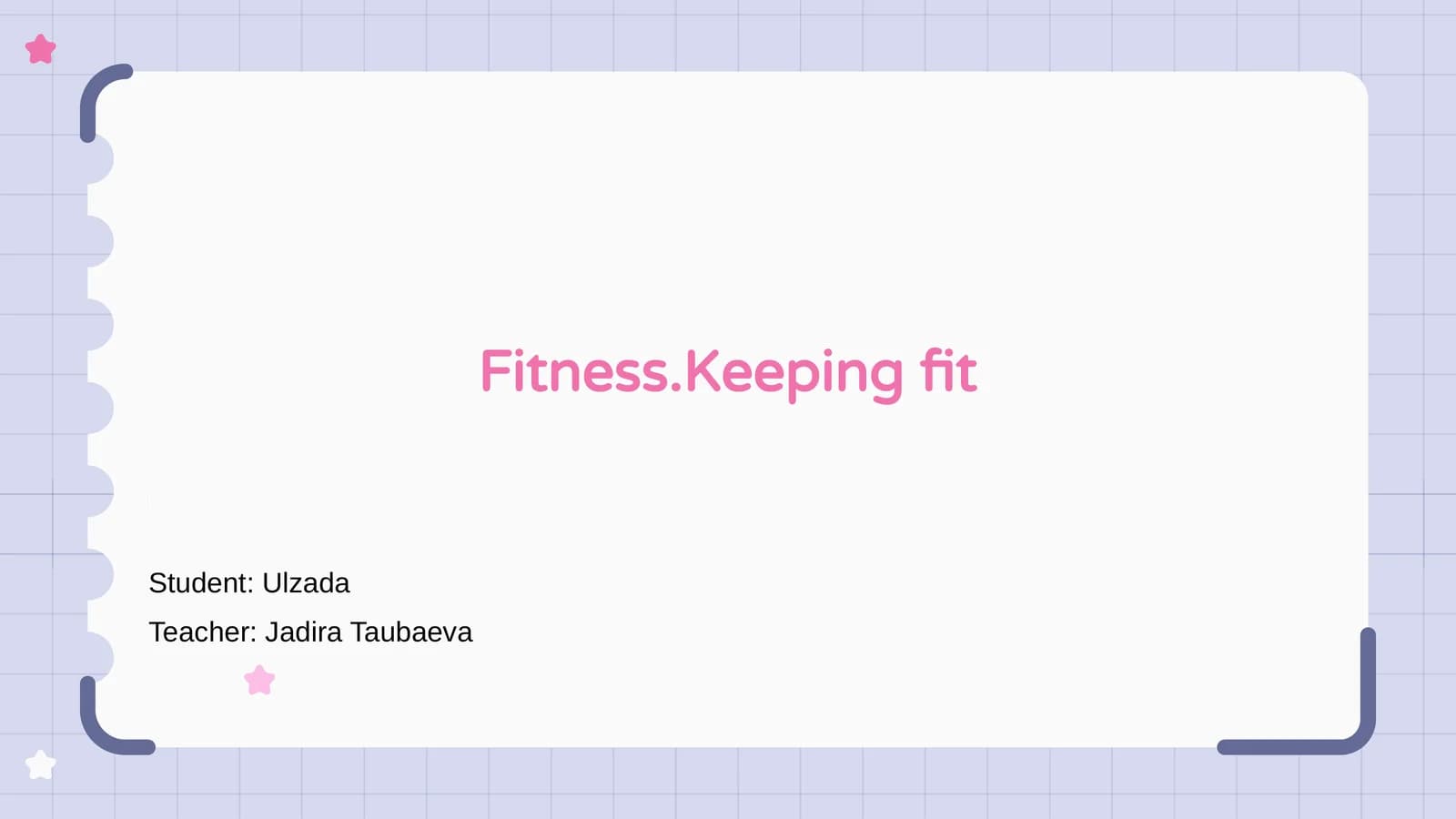 Fitness.Keeping fit