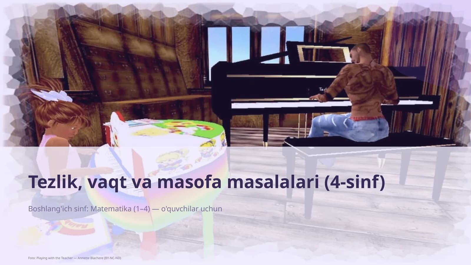 Tezlik, vaqt va masofa masalalari (4-sinf)