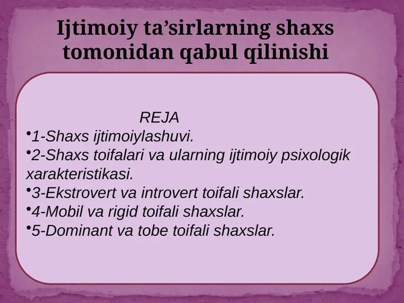 Shaxsiy taraqqiyot