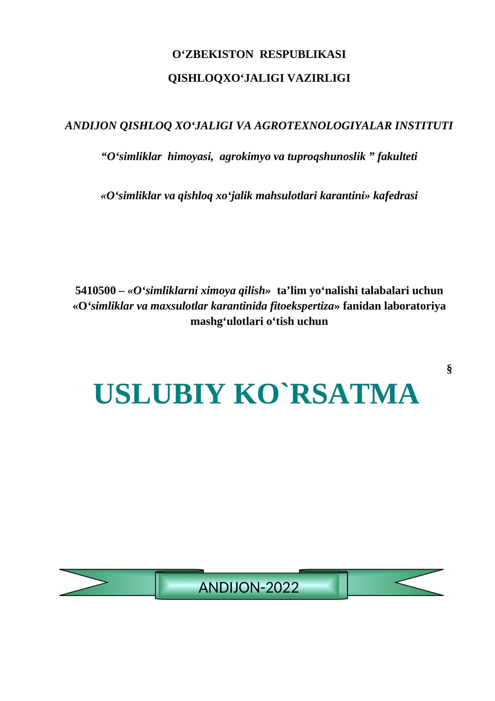 Oʻsimliklarni ximoya qilish