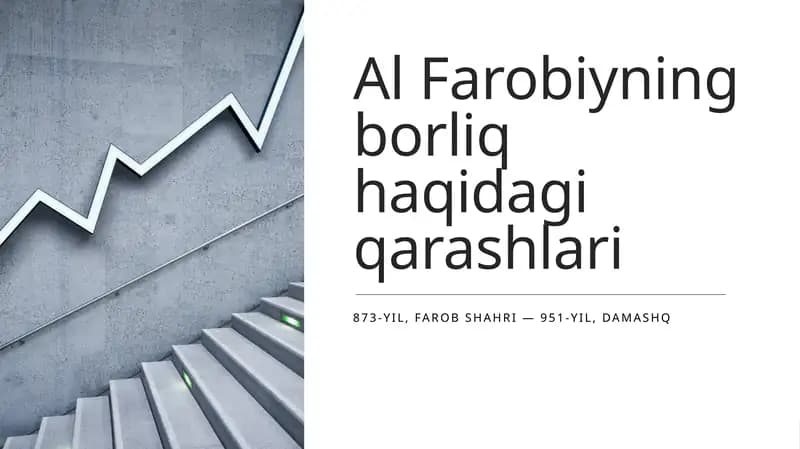 Al Farobiyning borliq haqidagi qarashlari