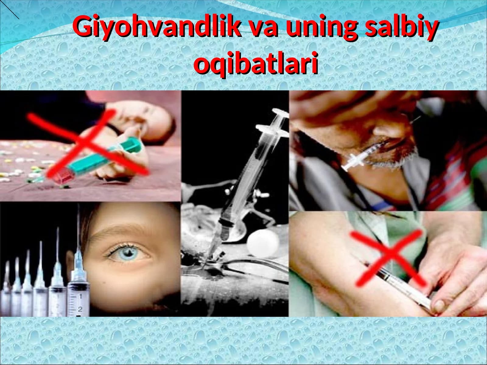 Giyohvandlik va uning salbiy oqibatlari