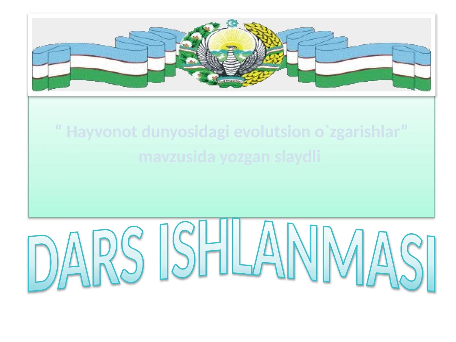 Hayvonot dunyosidagi evolutsiono o'zgarishlar