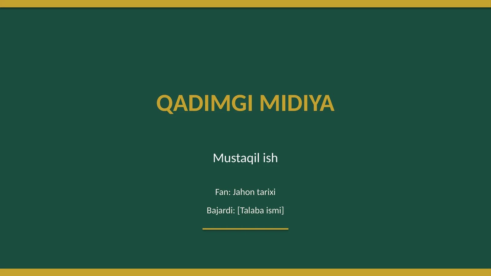 Qadimgi Midiya