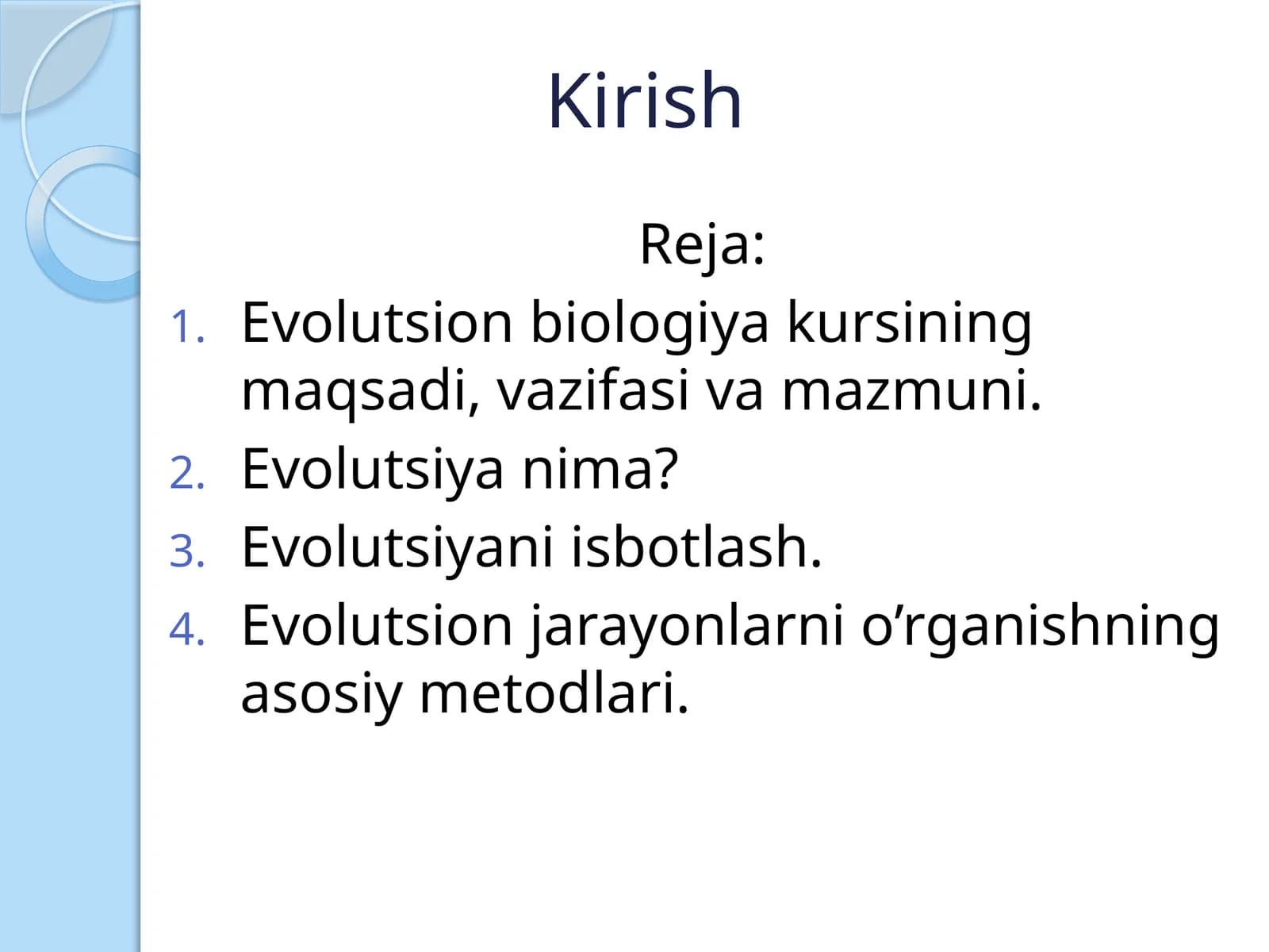 Evolutsion biologiya kursi