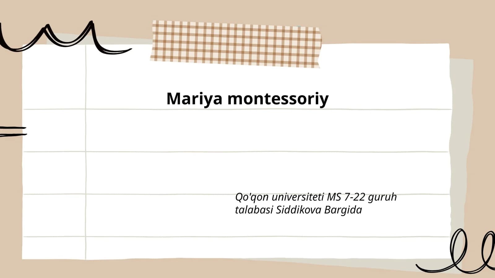 Mariya montessoriy