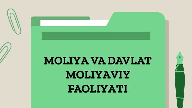 O‘zbekiston Moliya Tizimi