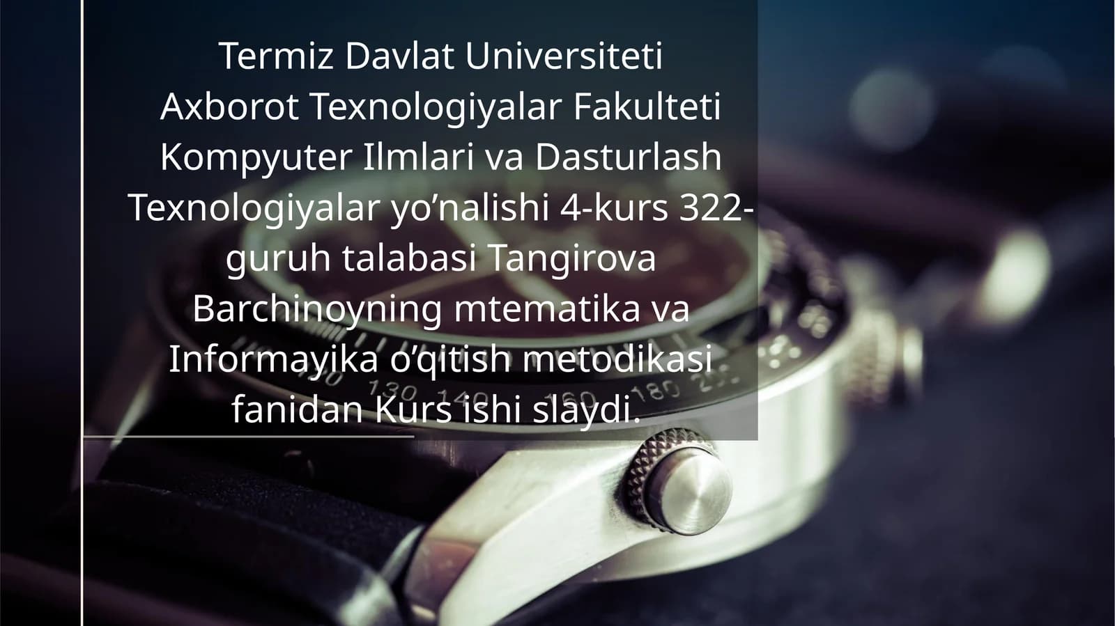 Masofaviy ta’lim platformalarida informatikadarslarini tashkil
