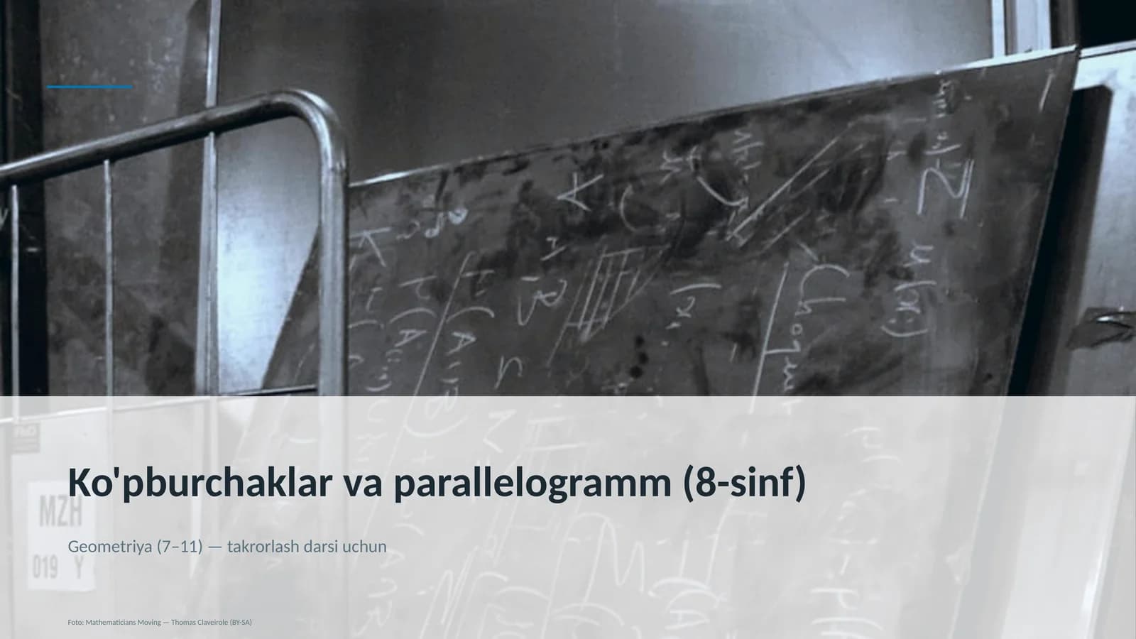 Ko'pburchaklar va parallelogramm (8-sinf)
