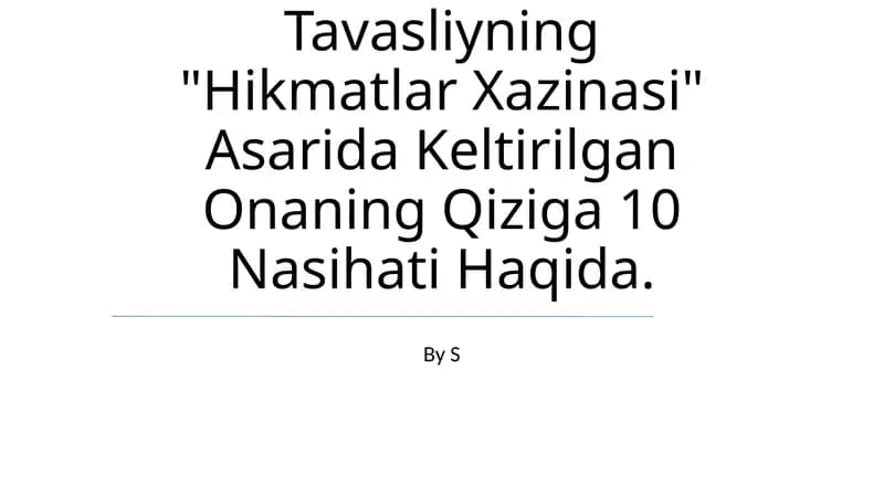 Hikmatlar Xazinasi
