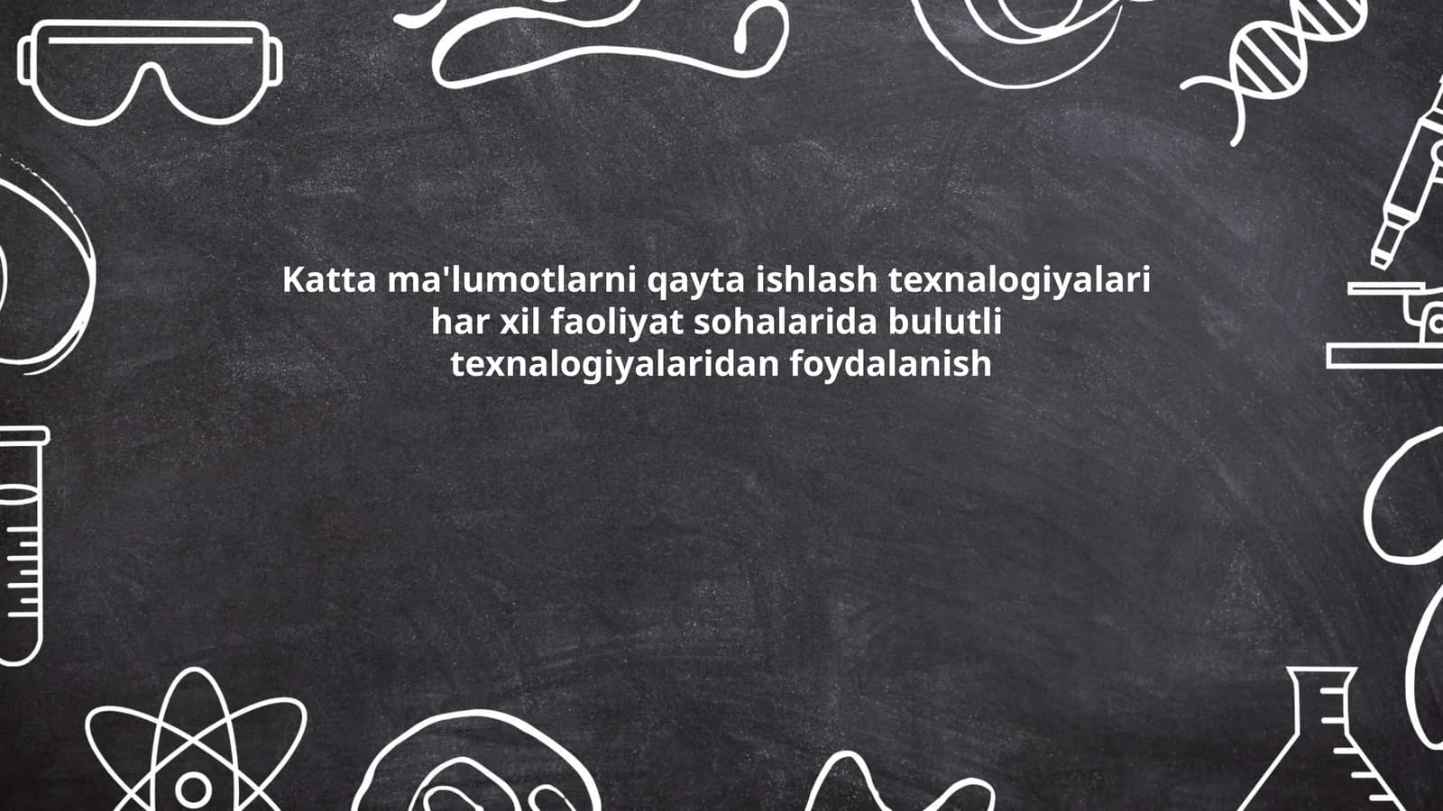 Katta ma'lumotlarni qayta ishlash texnalogiyalari