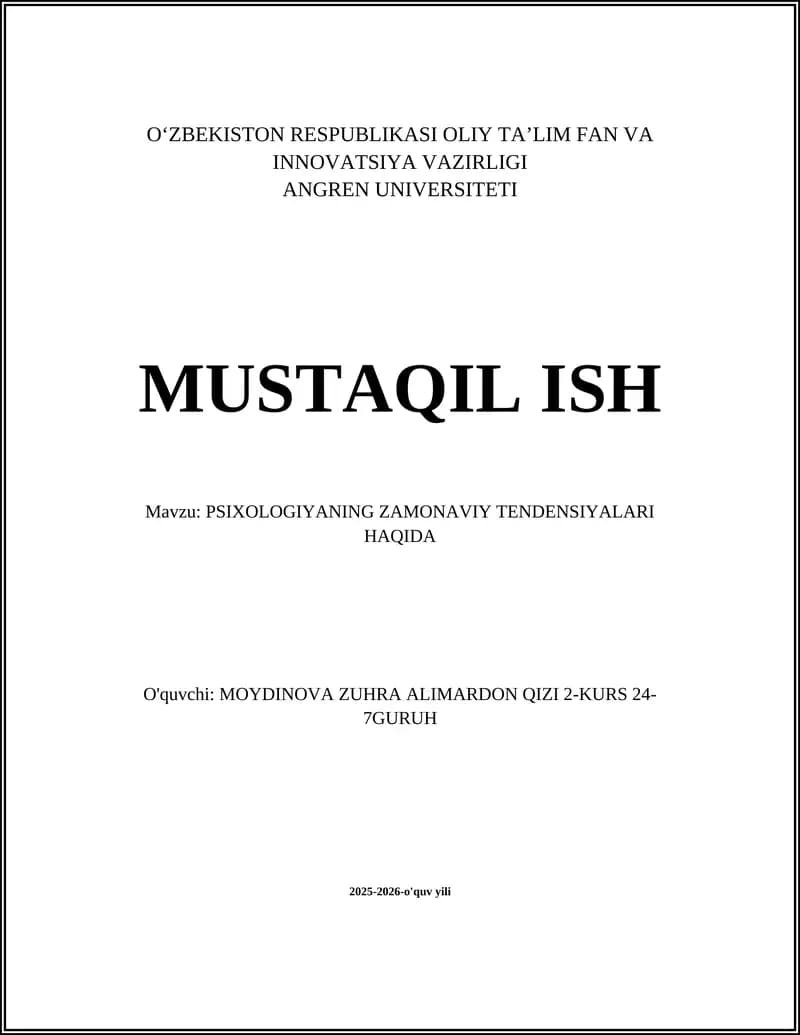 Rahamli psixologiya va onlayn terapiya