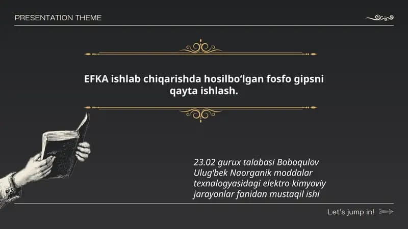 Fosfo gipsni qayta ishlash