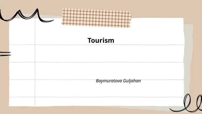 Sustainable tourism