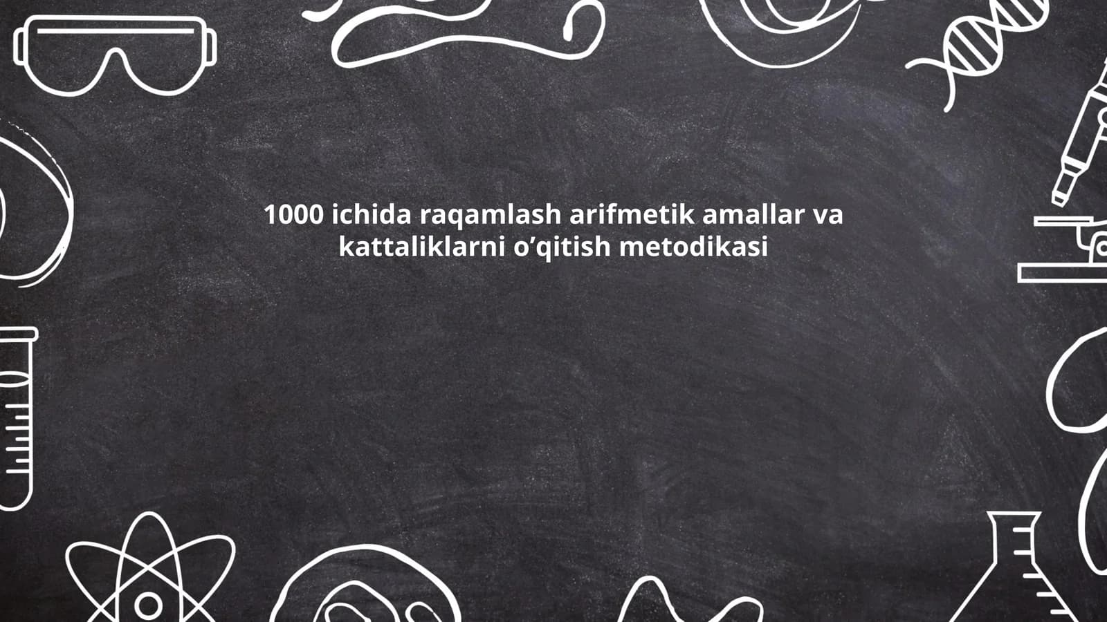 Arifmetik amallarni o'rgatish metodikasi