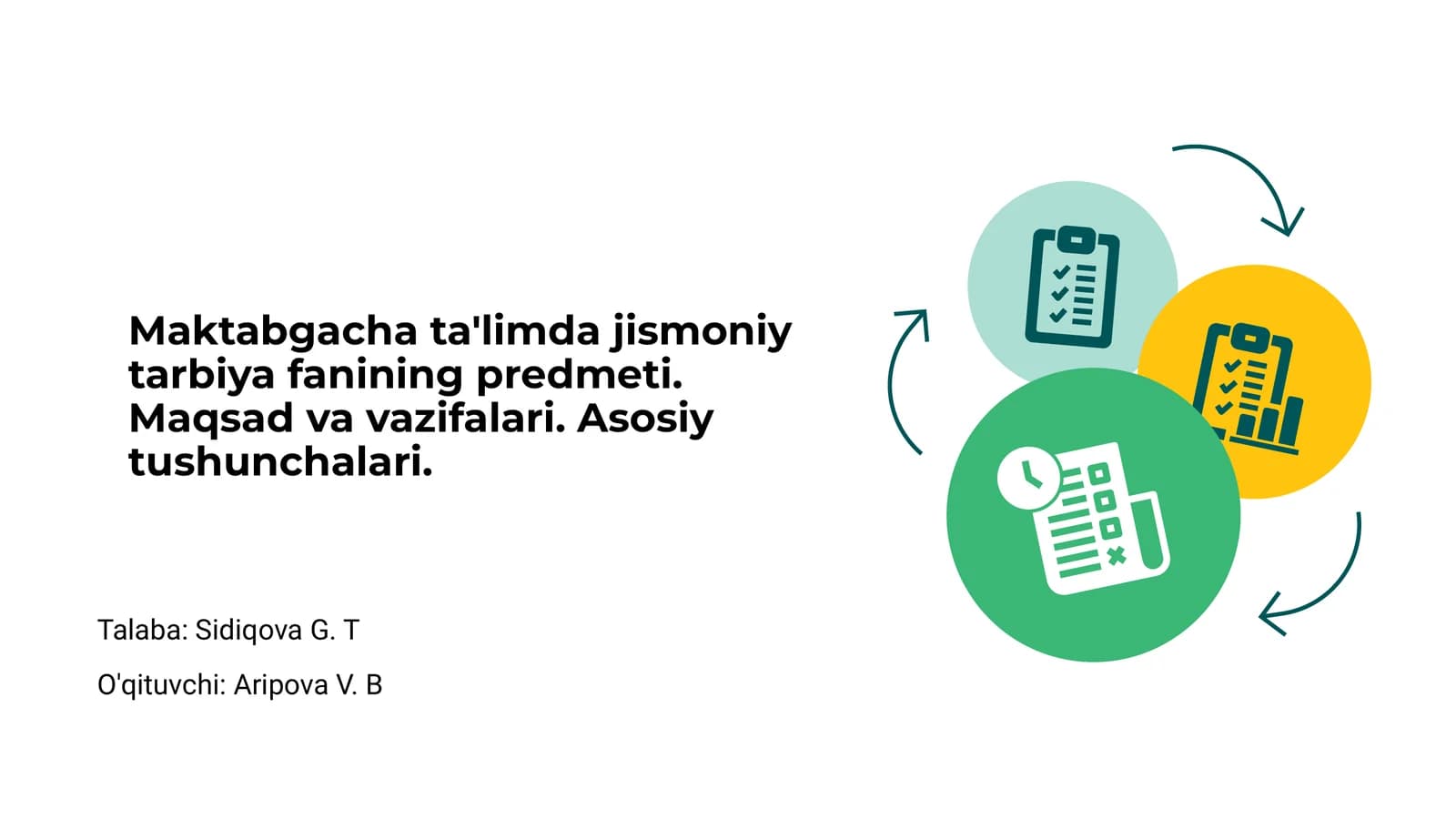 Jismoniy tarbiya fanining mazmuni