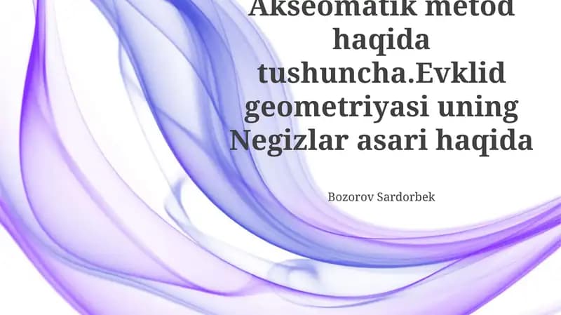 Aksiomatika Metodi Konsepsiyasi