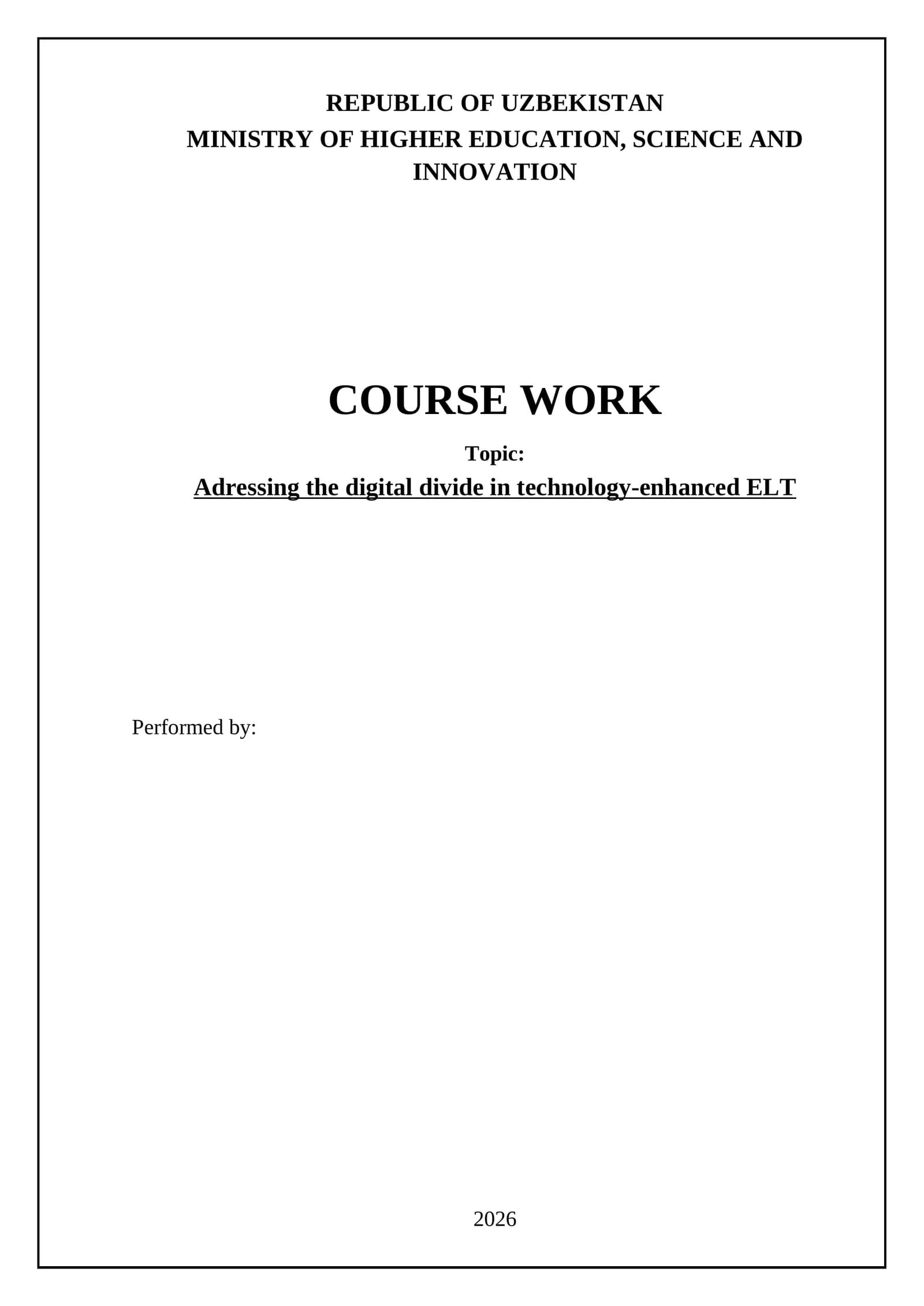 Adressing the digital divide in technology-enhanced ELT