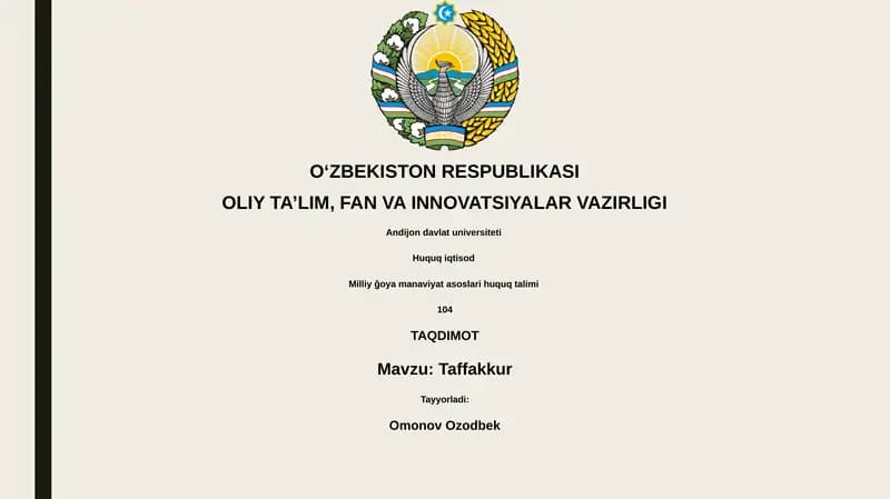 Tafakkur va Mulohaza: Farqi nimada?
