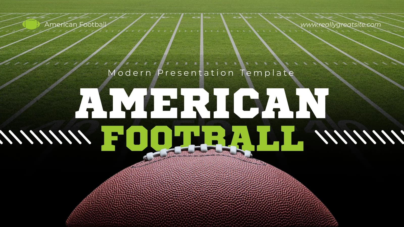 AMERICAN FOOTBALL Modern Presentation Template