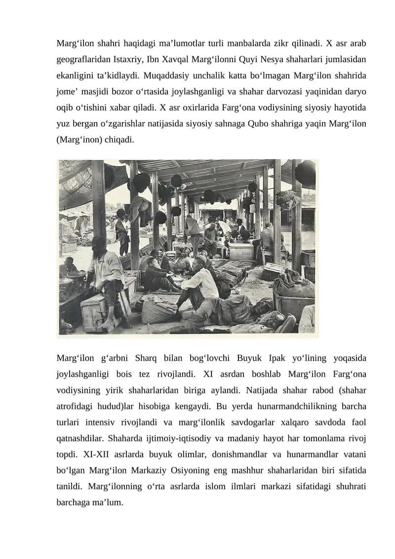Marg‘ilon shahri haqida