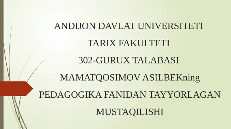 ITALIYADA TA’LIM TIZIMI