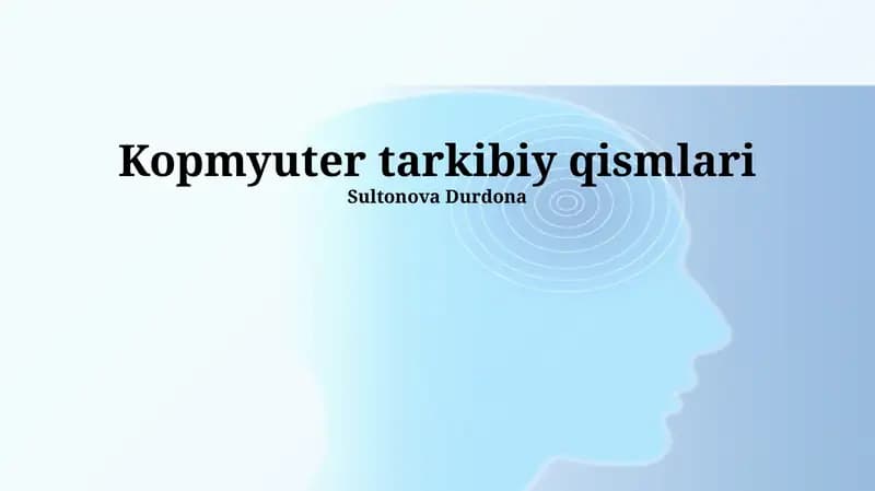 Kompyuter tarkibiy qismlari