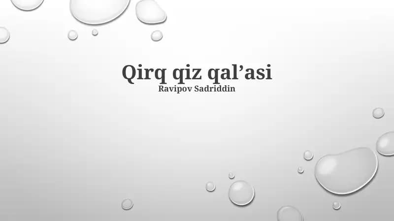 Qirq Qiz Qal'asi