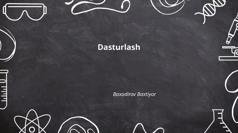 Dasturlash