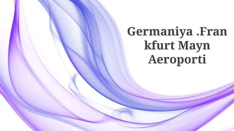 Frankfurt Mayn Aeroporti