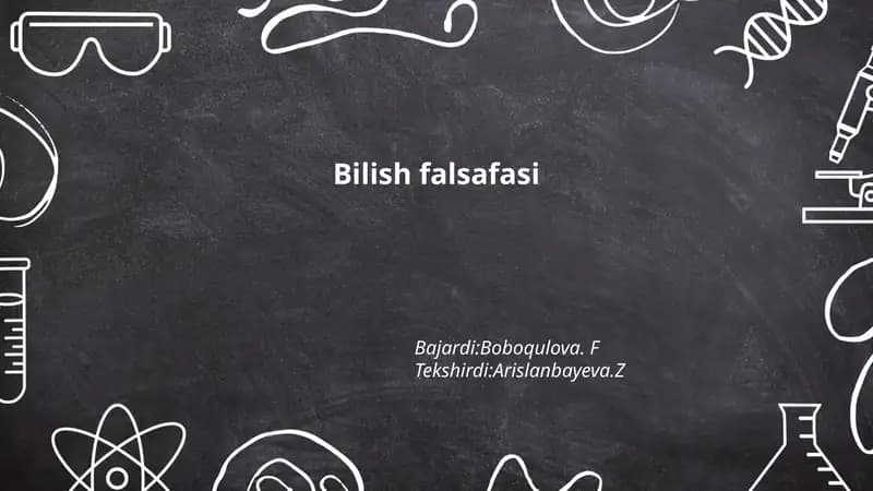 Bilish falsafasi