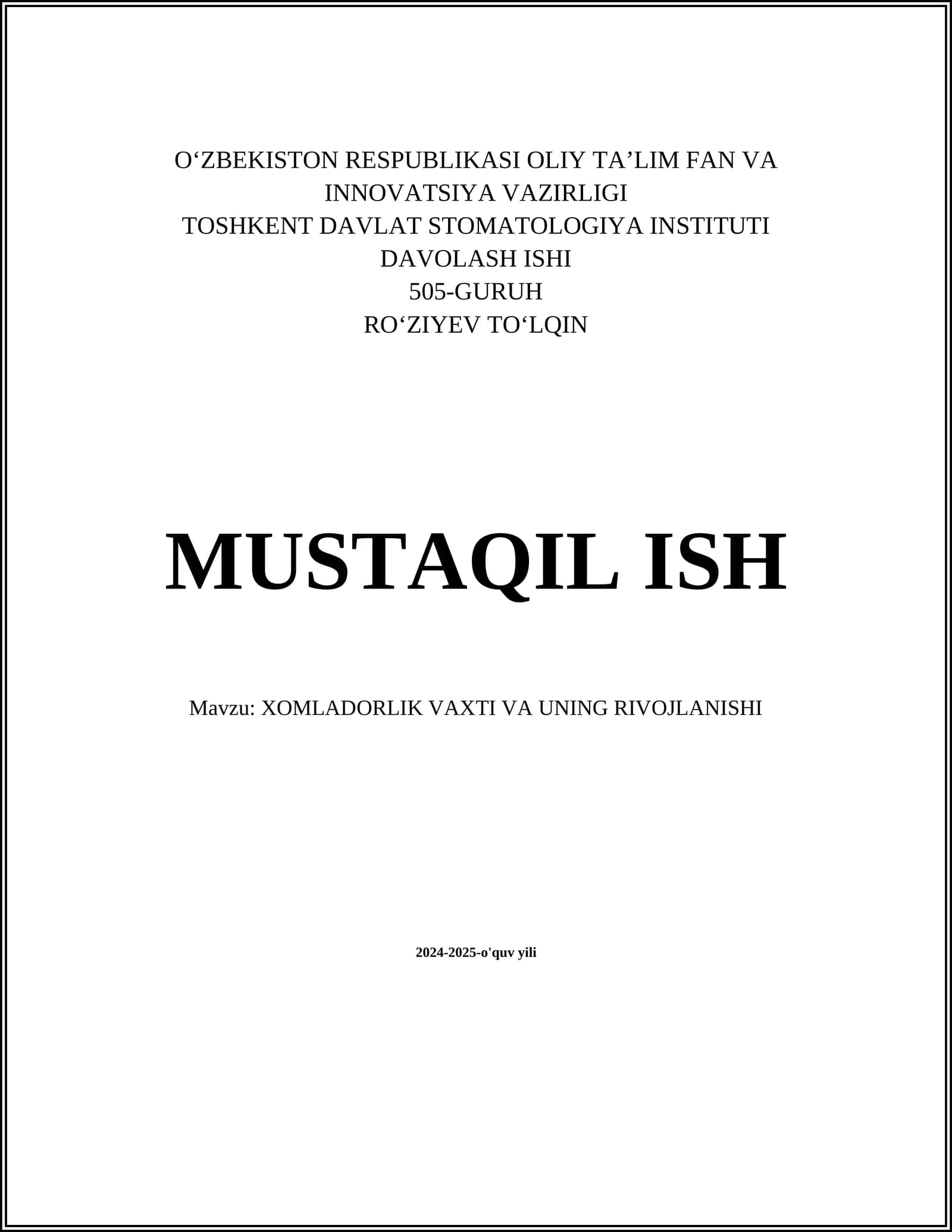 Xomiladorlikning biologik jarayonlari