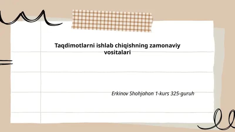 PowerPointning zamonaviy funksiyalari va dizayn imkoniyatlari
