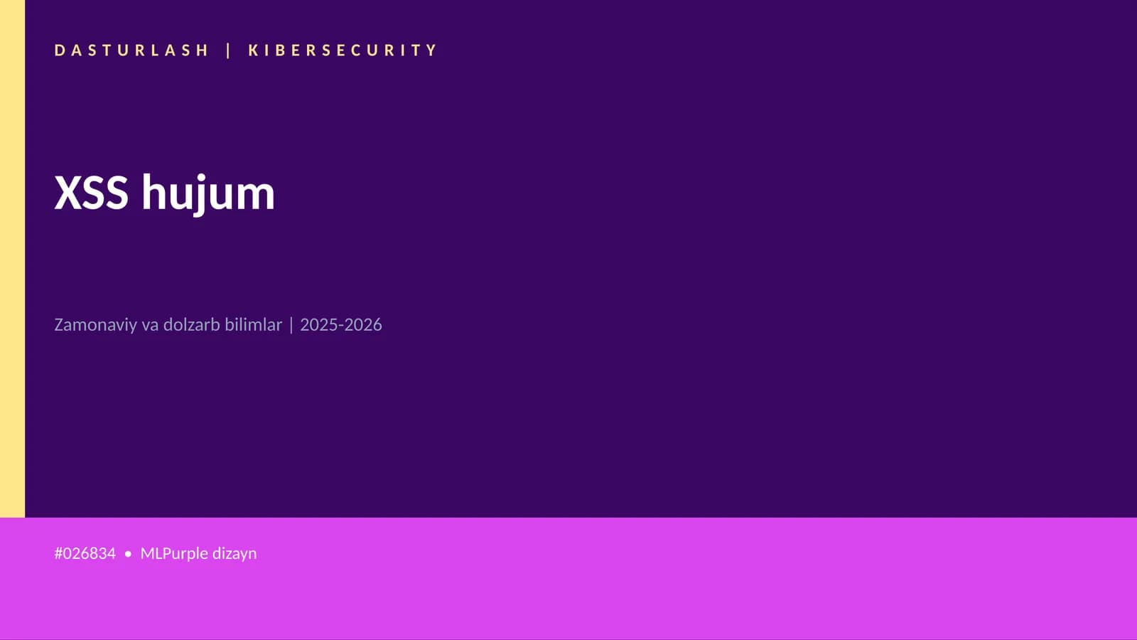 XSS hujum