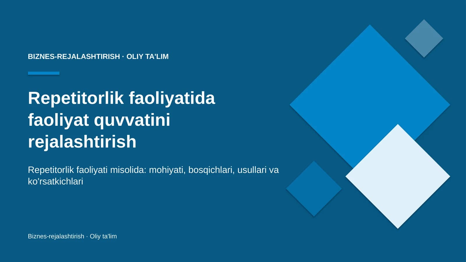 repetitorlik faoliyatida faoliyat quvvatini rejalashtirish 7212