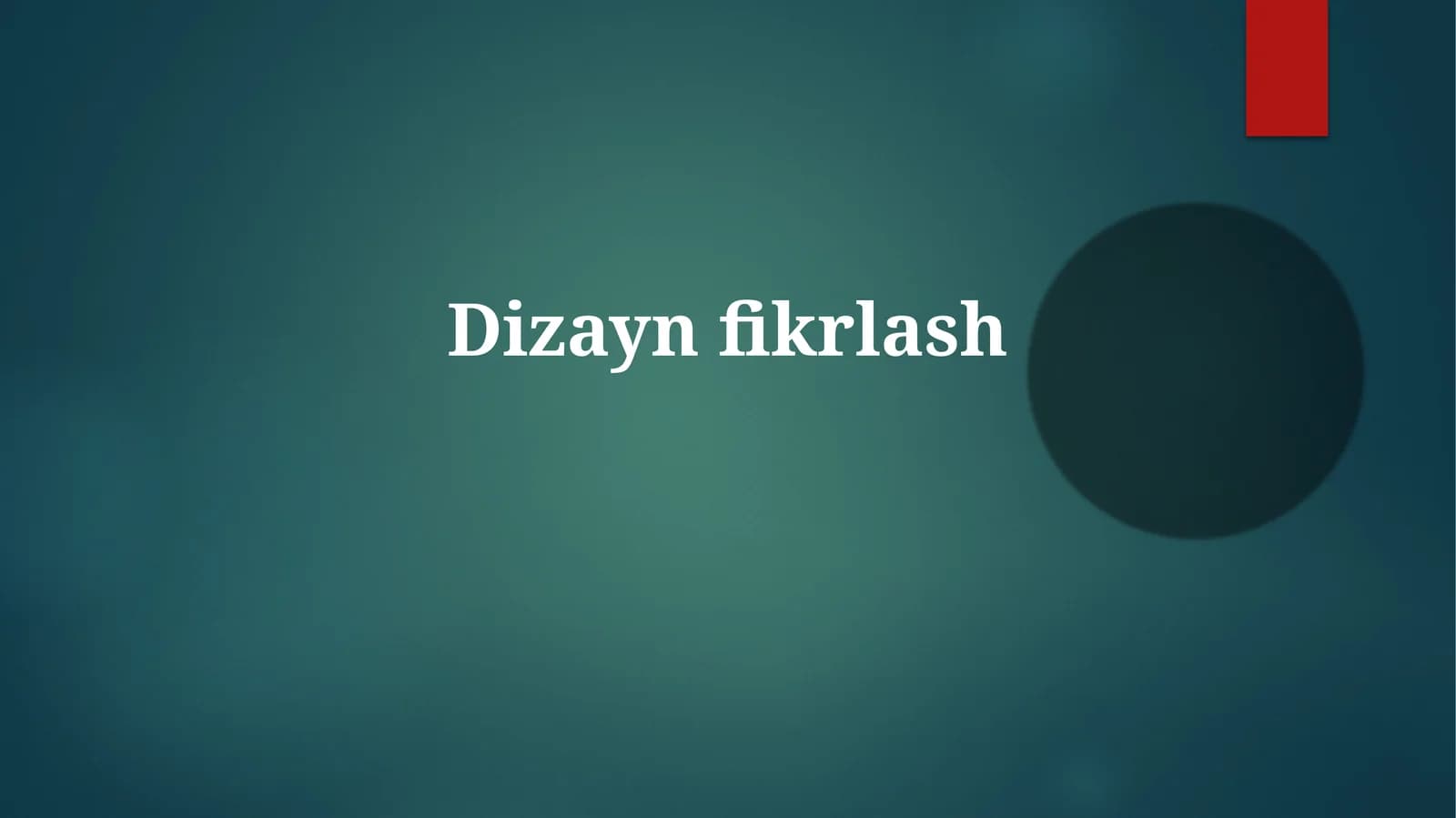 Dizayn fikrlash