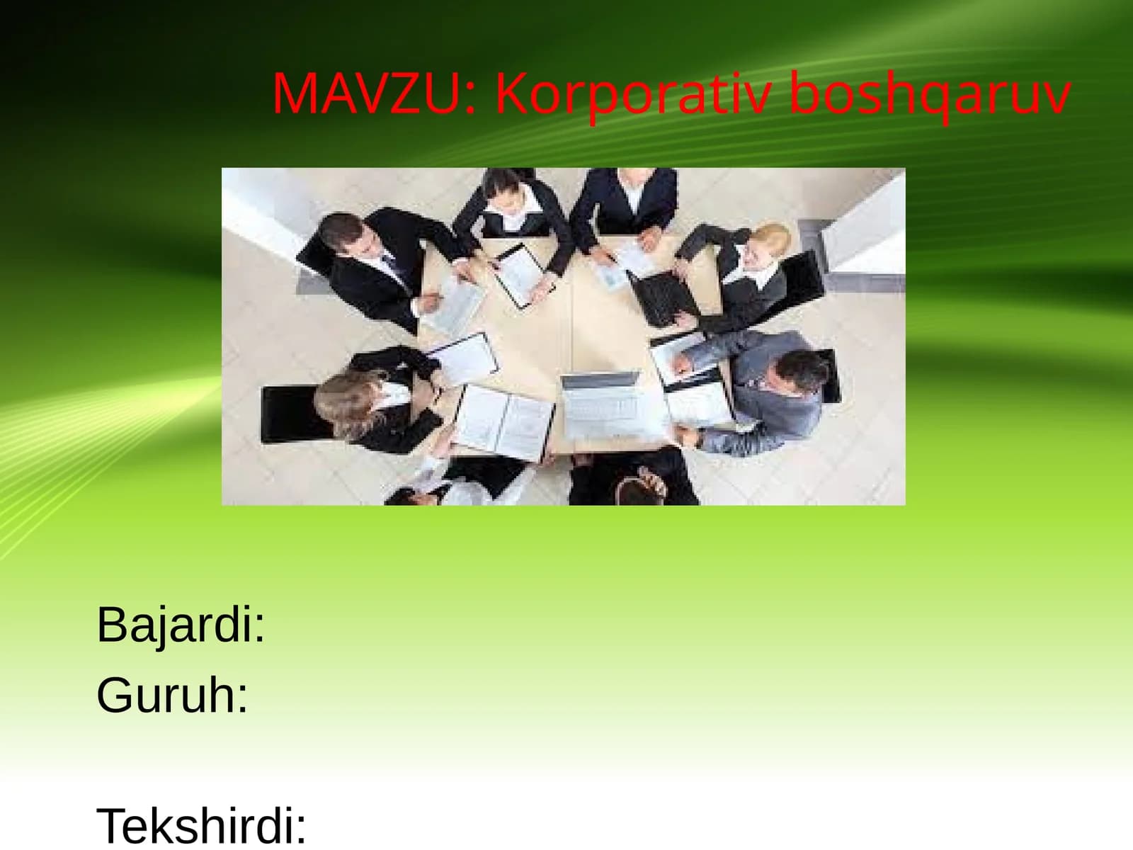 Korporativ boshqaruv