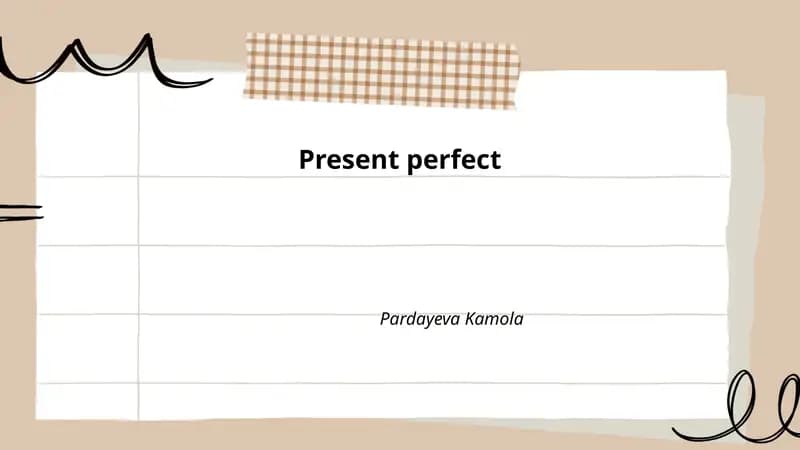 Present perfect