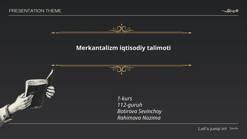 Merkantalizm iqtisodiy talimoti