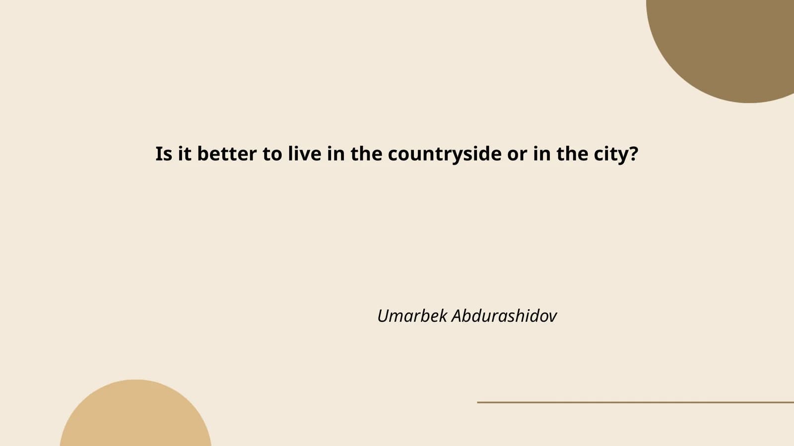 Cost of Living in Urban vs Rural Areas
